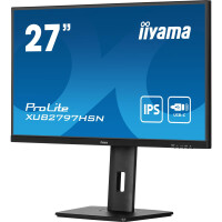 Iiyama ProLite XUB2797HSN-B2, 68,6 cm (27"), 1920 x 1080 Pixel, Full HD, LED, 1 ms, Schwarz