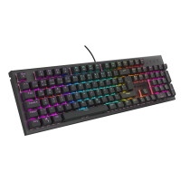 natec GENESIS NKG-2179, Kabelgebunden, USB, Mechanischer Switch, QWERTZ, RGB-LED, Schwarz