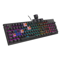 natec GENESIS NKG-2179, Kabelgebunden, USB, Mechanischer Switch, QWERTZ, RGB-LED, Schwarz