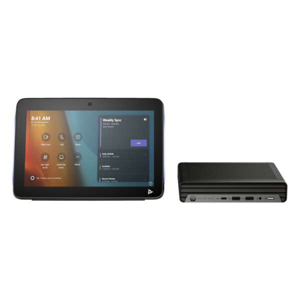 HP Mini IP Conference PC with Microsoft Team Rooms, Multimedia-Kongress-Terminal, WUXGA, Windows 11 IoT Enterprise, Schwarz