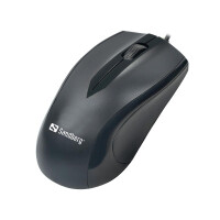 SANDBERG USB-C Mouse, Beidhändig, Optisch, USB...