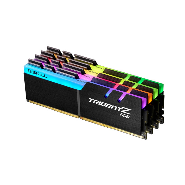 G.Skill Trident Z RGB 64GB DDR4, 64 GB, 4 x 16 GB, DDR4, 3600 MHz, 288-pin DIMM, Schwarz