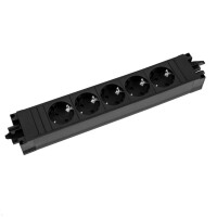 Bachmann 906.18821, Typ F, Schwarz, Matt, IP20, Universal, Staubresistent