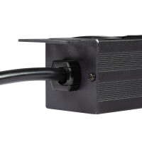 LogiLink PDU8C02, Standard, 1U, Aluminium, Schwarz, 8 AC-Ausgänge, Typ F