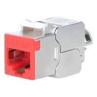 Intellinet Cat6a 10G STP Keystone-Modul rot