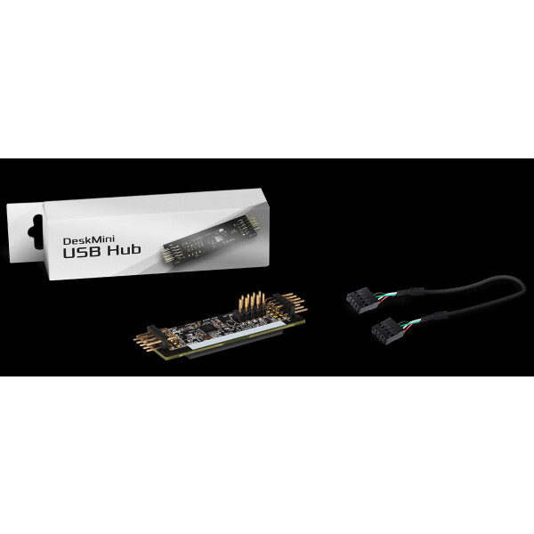 ASRock DeskMini USB Hub, I / O-Blende, Schwarz, Asrock DeskMini 110, DeskMini 310, DeskMini A300, DeskMini H470, DeskMini X300, 1 Stück(e)