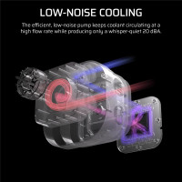Corsair NAUTILUS 360 RS ARGB Liquid, Luftkühlung, 1700 RPM, 33,2 dB, 94,87 cfm, Schwarz