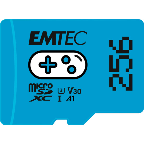 EMTEC ECMSDM256GXCU3G, 256 GB, MicroSDXC, UHS-I, 100 MB/s, Class 3 (U3), V30