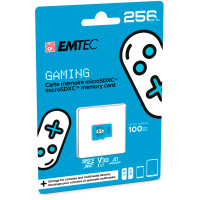 EMTEC ECMSDM256GXCU3G, 256 GB, MicroSDXC, UHS-I, 100...
