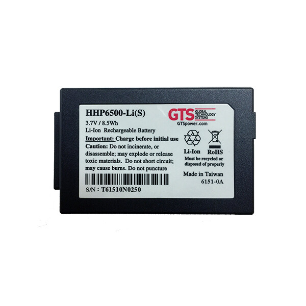 Global Technology Systems HHP6500-LI(S), Akku, Honeywell, Honeywell HHP6500, Schwarz, Lithium-Ion (Li-Ion), 2300 mAh