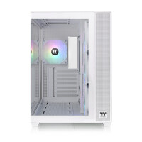 Thermaltake View 380 TG ARGB Snow, Midi Tower, PC, Weiß, ATX, micro ATX, Mini-ITX, SPCC, Gehärtetes Glas, Gaming