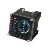 Logitech G Flight Instrument Panel, Flugsimulation, PC, Analog / Digital, Kabelgebunden, USB 2.0, Schwarz