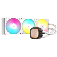 Corsair NAUTILUS 360 RS ARGB Liquid, Luftkühlung, 1700 RPM, 33,2 dB, 94,87 cfm, Weiß