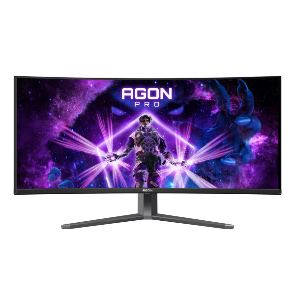 AOC AGON PRO AG346UCD, 86,4 cm (34"), 3440 x 1440 Pixel, Wide Quad HD, QDOLED, 0,03 ms, Schwarz, Grau