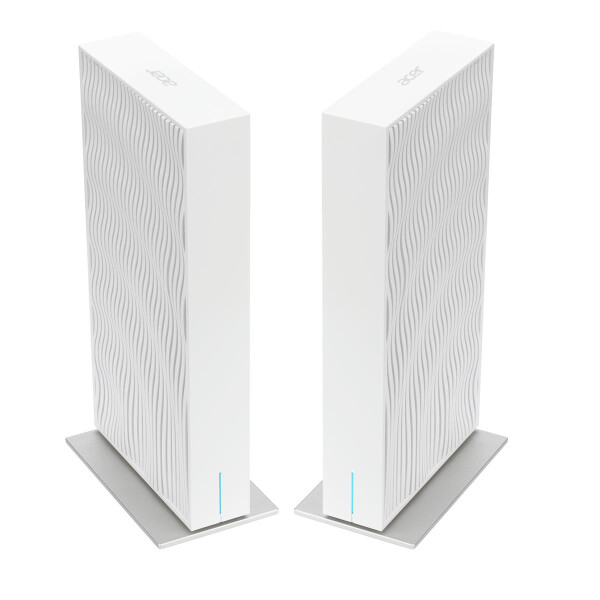 Acer Wave 7, wifi 7 Mesh Router, EU plug, dual pack, Wi-Fi 7 (802.11be), Dual-band (2.4GHz + 5GHz or 2.4GHz + 6GHz), Ethernet/LAN, Tabletop-Router