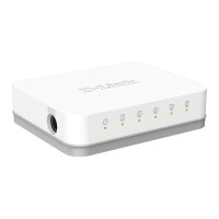 D-Link GO-SW-5G, Unmanaged, Gigabit Ethernet (10/100/1000), Vollduplex