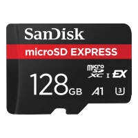 SanDisk Express, 128 GB, MicroSDXC, UHS-I, 880 MB/s, 480...