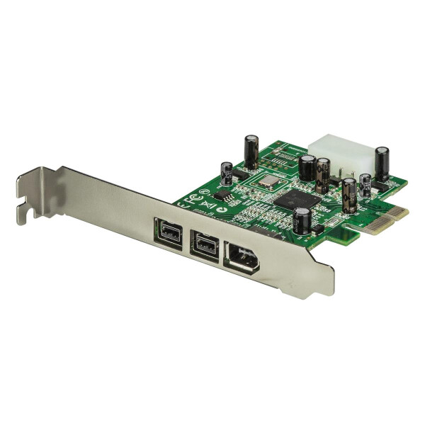 StarTech.com 3 Port 800+400 FireWire PCI Express Schnittstellen Combo Karte, PCIe, Firewire 800 / 400, PCIe 1.1, Grün, 149905 h, Texas Instruments - XIO2213B