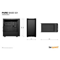 Be Quiet! PURE BASE 501 Airflow Window Black, Midi Tower,...