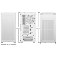 Be Quiet! PURE BASE 501 Airflow White, Midi Tower, PC, Weiß, ATX, micro ATX, Mini-ITX, Acrylnitril-Butadien-Styrol (ABS), Stahl, 17,8 cm