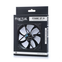 Fractal Design FD-FAN-DYN-GP14-WT, Ventilator, 14 cm, 1000 RPM, 18,9 dB, 68,4 cfm, Schwarz, Weiß