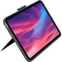 Logitech Combo Touch, QWERTZ, Deutsch, Touchpad, 1,8 cm, 1 mm, Apple