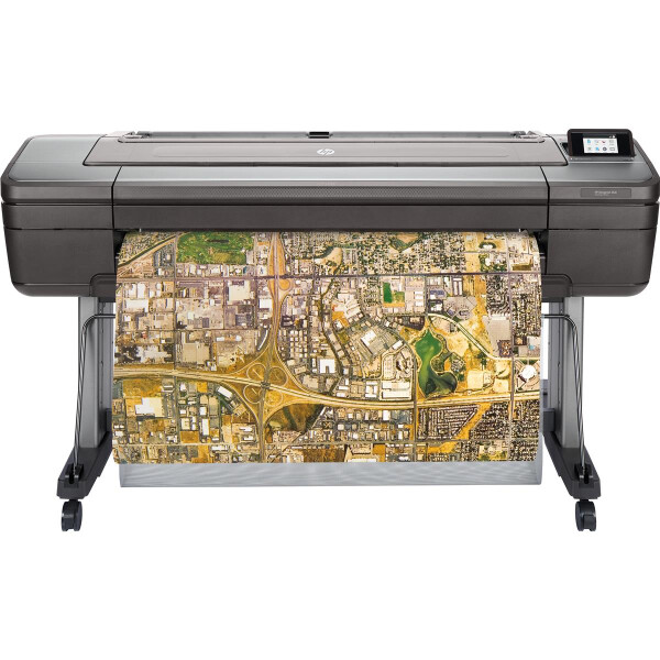 HP Designjet Z6dr 44 Zoll PostScript®-Drucker mit V-Schneidevorrichtung, Thermal Inkjet, 2400 x 1200 DPI, HP-GL/2, HP-RTL, PDF 1.7, PostScript 3, TIFF, Chromatisch rot, Cyan, Magenta, Mattschwarz, Foto schwarz, Gelb, 0,1%, 1118 x 1676 mm