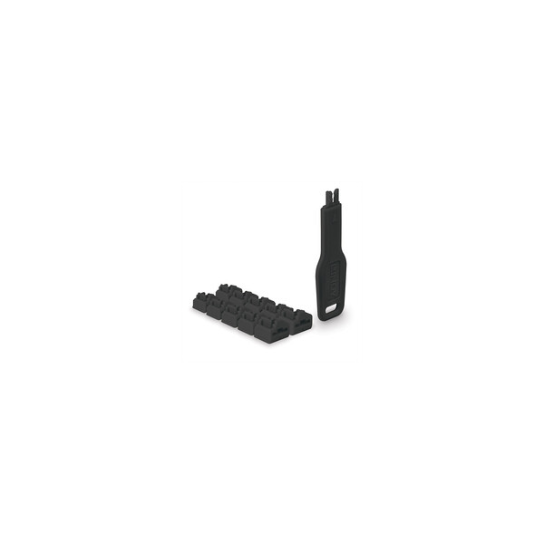Lindy RJ45 Port Schlösser SCHWARZ 10 Stck+ 1 Schlüssel