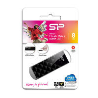 Silicon Power Ultima U03 8GB, 8 GB, USB Typ-A, 2.0, Dia, 13 g, Schwarz