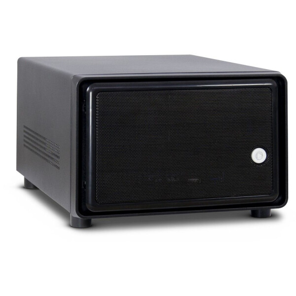 Inter-Tech SC-2100, Small Form Factor (SFF), PC, Schwarz, Mini-ITX, Stahl, Aktivität, Alarm, HDD, Netzwerk, Leistung