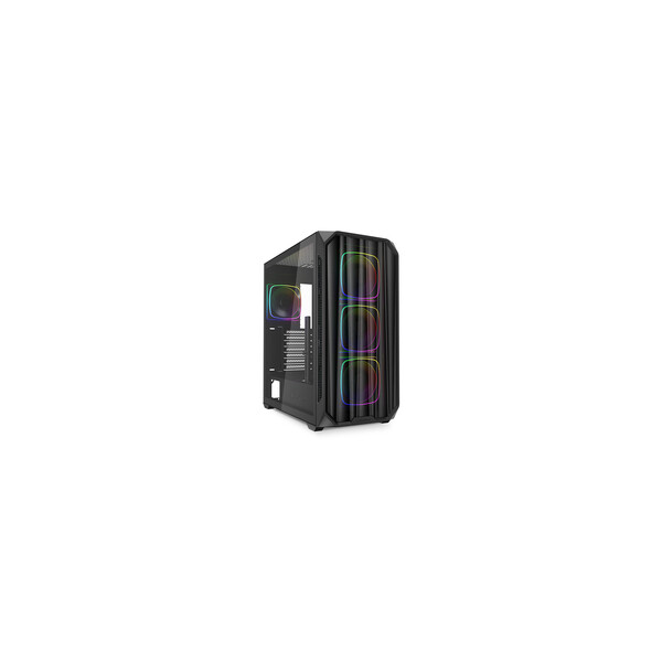 Sharkoon Gehäuse AK5M RGB ATX 1xMetall schwa - Midi/Minitower - ATX