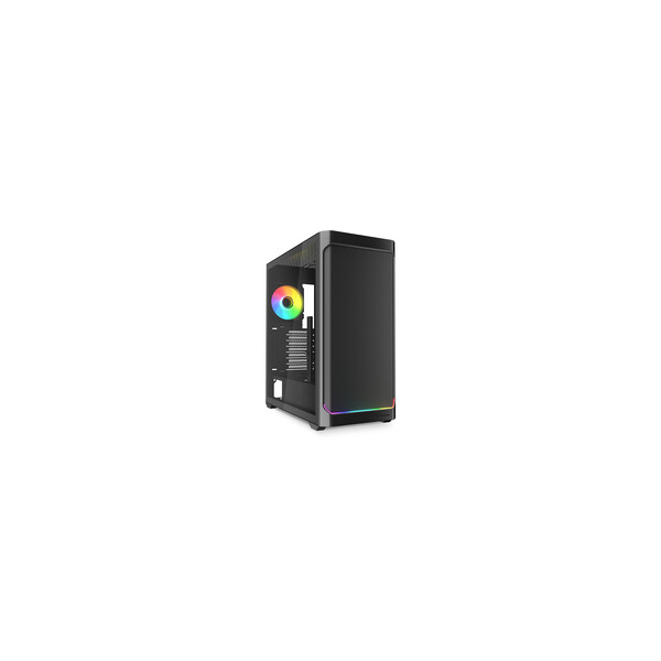 Sharkoon Gehäuse AK4W RGB ATX 1xGlas schwa - Midi/Minitower - ATX
