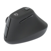 Manhattan Ergonomisch Vertikale Funkmaus USB-A schwarz