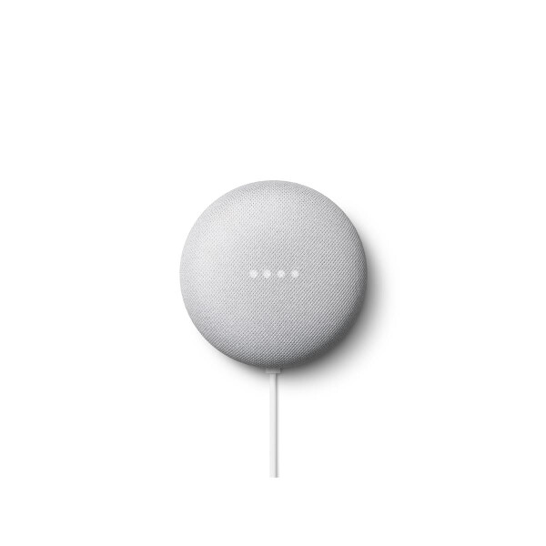 Google Nest Mini, Google Assistant, Rund, Grau, Stoff, Kunststoff, Chromecast, Android, iOS