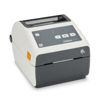 Zebra ZD421, Wärmeübertragung, 203 x 203 DPI, 152 mm/sek, Verkabelt & Kabellos, Grau, Weiß