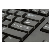 Kensington KB100 EQ, Volle Größe (100%), Kabelgebunden, USB, Membran Key Switch, QWERTY, Schwarz