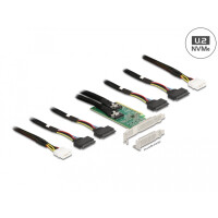 Delock PCI Express 4.0 x16 Karte zu 4 x SFF-8639 NVMe -...