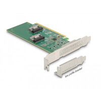 Delock PCI Express 4.0 x16 Karte zu 4 x SFF-8639 NVMe -...