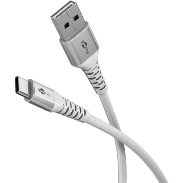 Goobay 74531, 2 m, USB C, USB A, USB 2.0, 0,48 Gbit/s, Weiß