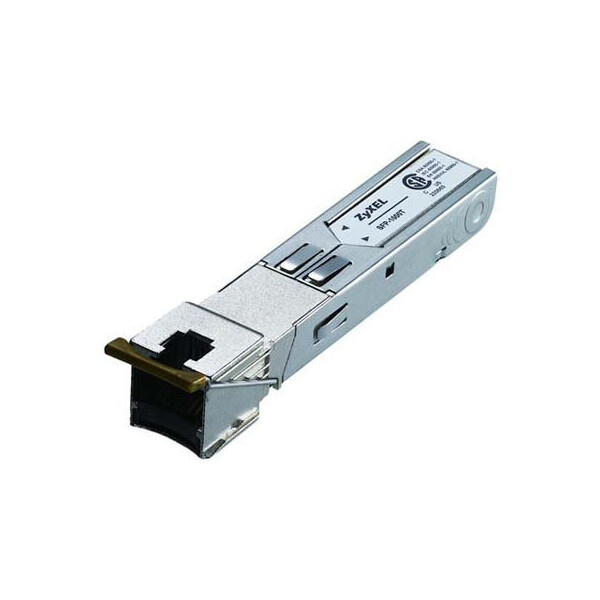 ZyXEL SFP-1000T, 1000 Mbit/s, SFP, 100 m, IEEE 802.3z, 21 CFR 1040.10 and 1040.11 compliant CSA TUV, 3.3 V