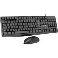 InLine Basic Desktop II - Tastatur-Maus Set - USB-Kabel -...
