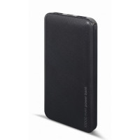 Gembird PB10-02, 10000 mAh, Lithium Polymer (LiPo), 3,7 V, 12 W, Schwarz