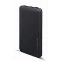 Gembird PB10-02, 10000 mAh, Lithium Polymer (LiPo), 3,7 V, 12 W, Schwarz