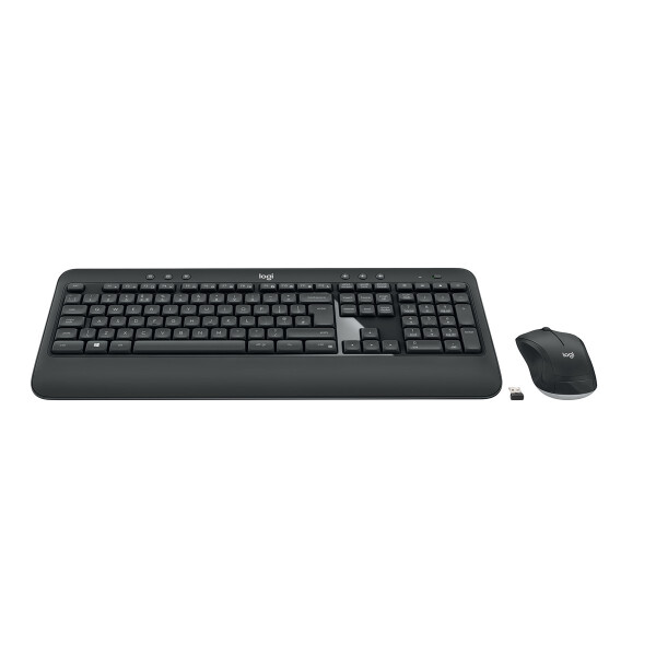 Logitech Advanced MK540, Volle Größe (100%), Kabellos, RF Wireless, Membran Key Switch, Schwarz, Weiß, Maus enthalten