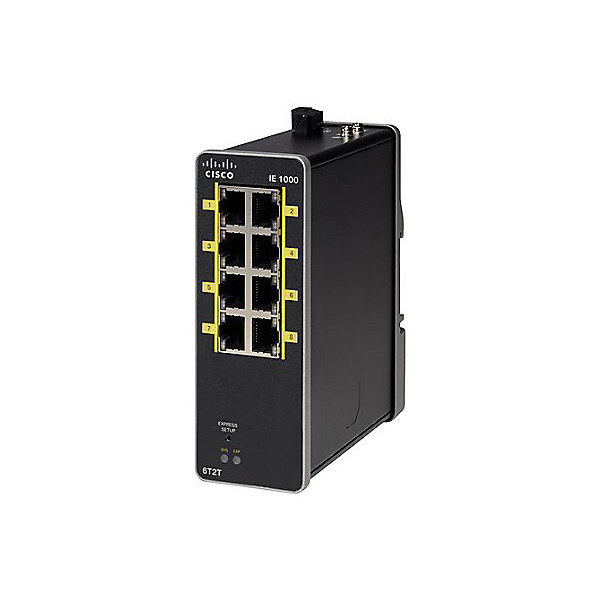 Cisco IE-1000-6T2T-LM, Managed, Fast Ethernet (10/100), Vollduplex