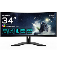 Gigabyte G34WQCP 34" UWQHD Curved Gaming Monitor -...