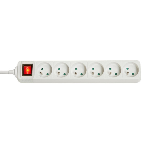 Lindy 73126, Indoor, Typ E, Weiß, 6 AC-Ausgänge, 3680 W, -4 - 40 °C