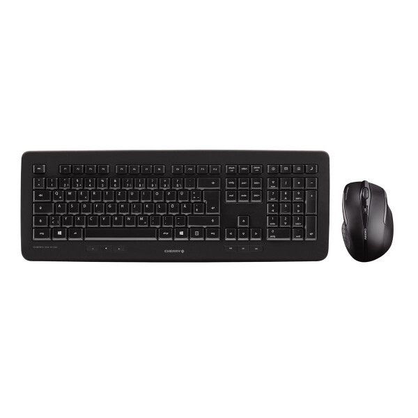 Cherry DW 5100, Volle Größe (100%), Kabellos, RF Wireless, Schwarz, Maus enthalten