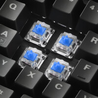 Sharkoon SGK30, Kabelgebunden, USB, Mechanischer Switch, QWERTY, RGB-LED, Schwarz