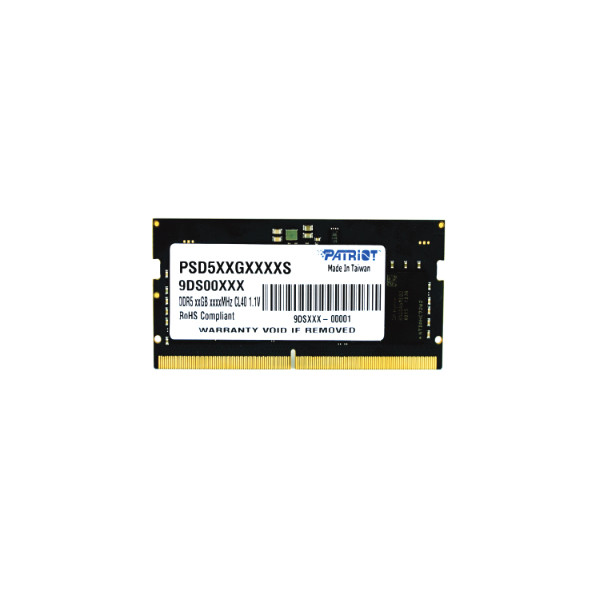PATRIOT Memory Signature PSD516G480081S, 16 GB, 1 x 16 GB, DDR5, 4800 MHz, 262-pin SO-DIMM
